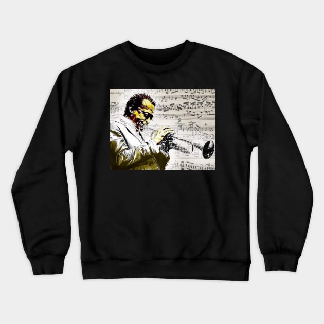 Miles Davis Crewneck Sweatshirt by BryanWhipple